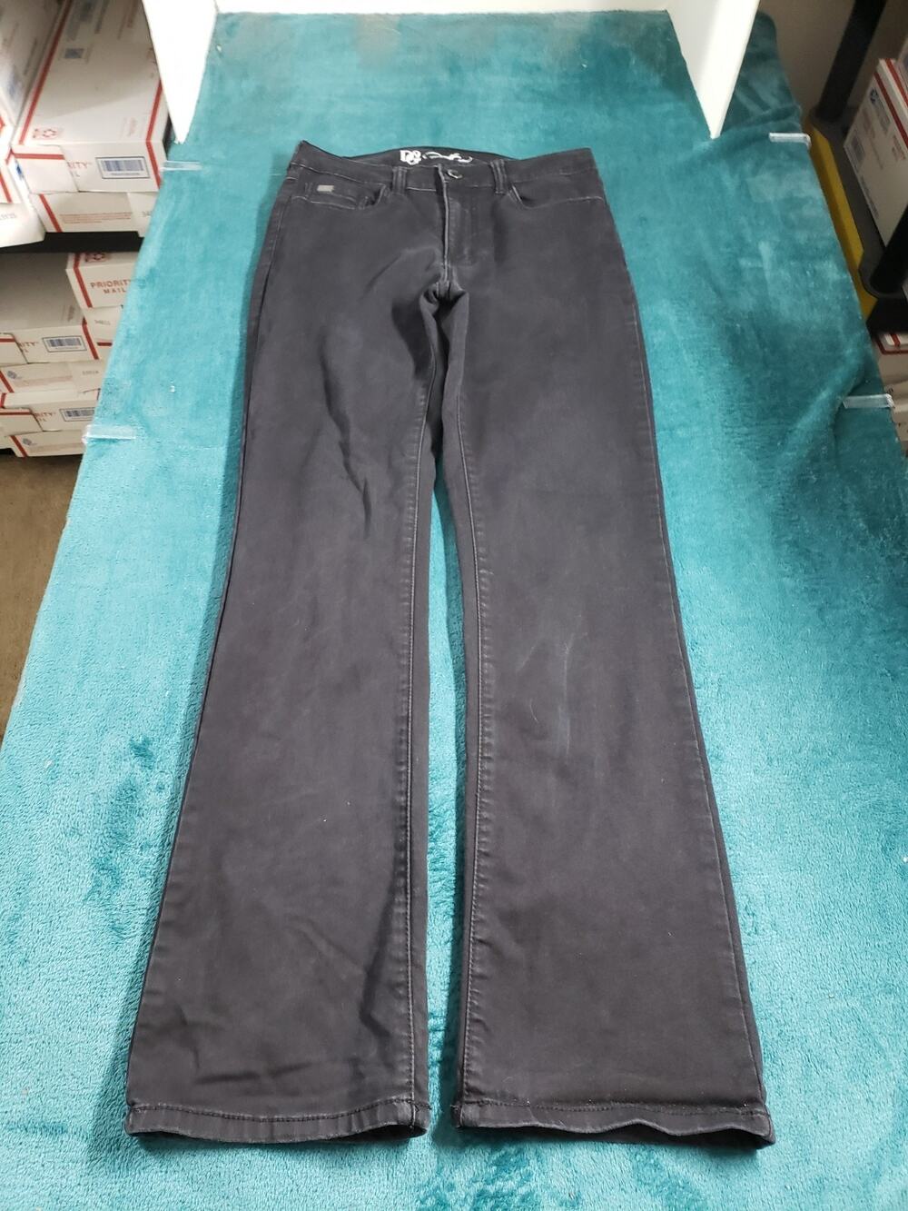 Diane Gilman DG2 Jeans Size 4 Women Black Stretch Pants Ladies Mid Rise Bootcut